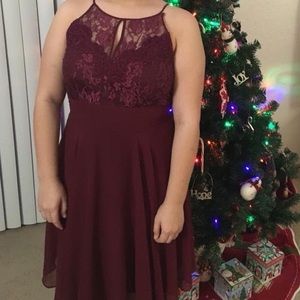 Maroon Formal Dress